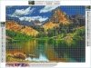 Haft Diamentowy, Obraz, Mozaika Diamentowa Diamond Painting, GÓRZYSTY KRAJOBRAZ 40x30cm - WYSYŁKA 24H